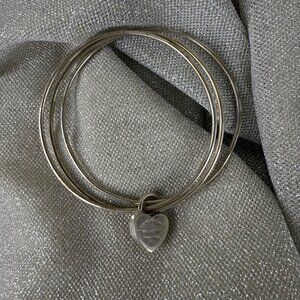 TIFFANY & CO "Please Return To Tiffany" Triple Band Bangle 925 Bracelet